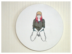 Girl II, Embroidery on canvas, 2015